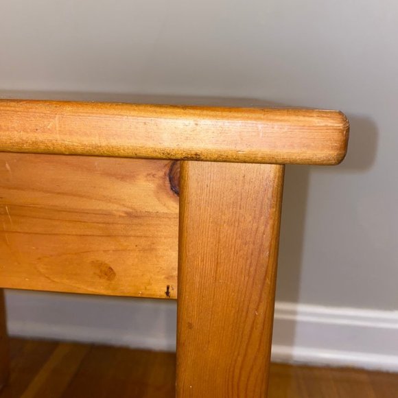 Wooden Coffee Side Table Beige - Picture 3 of 4